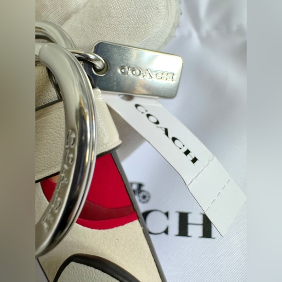 NWT Coach Trigger Snap Bag Charm With Cherry Print keychain - Picture 6 of 8